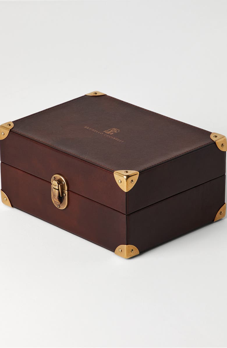 Brunello Cucinelli Calfskin watch roll, Alternate, color, 