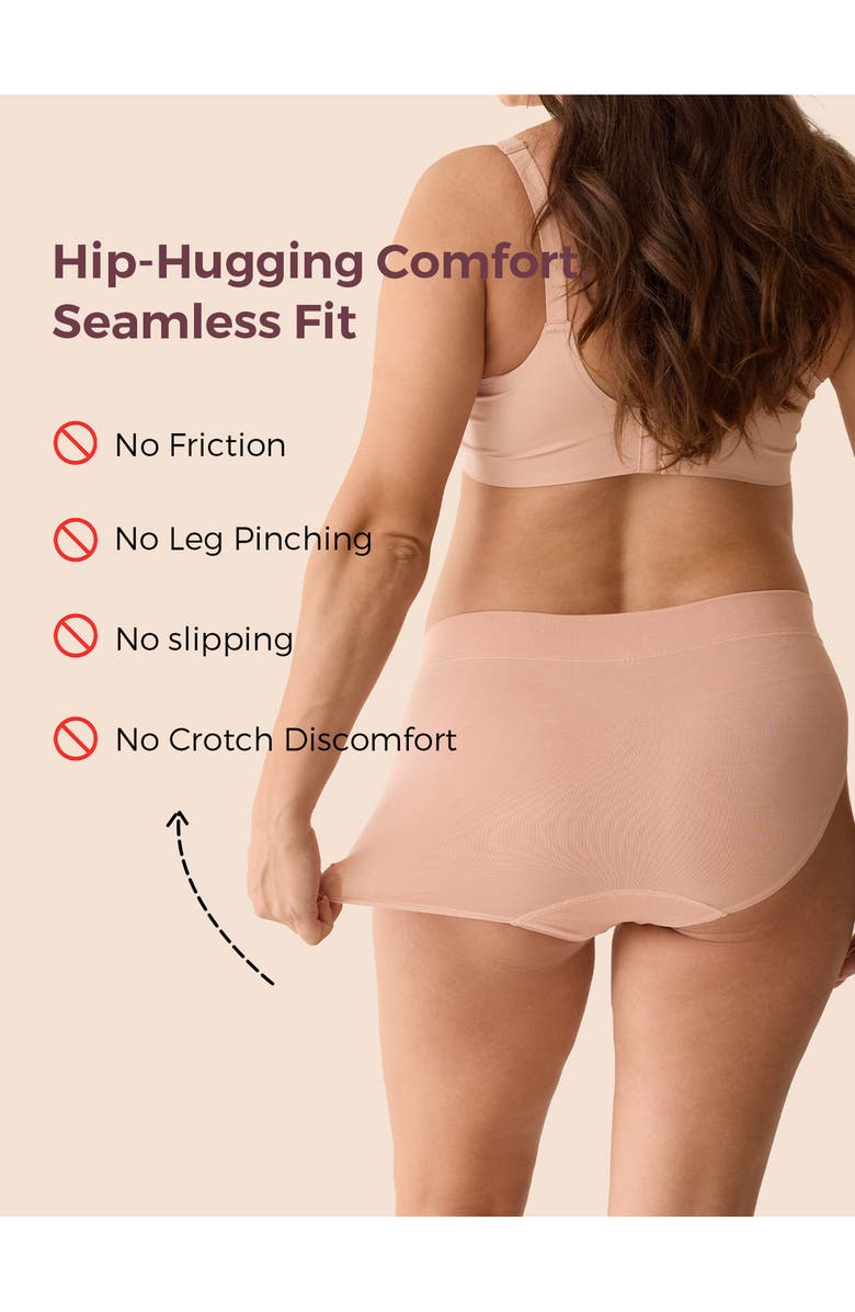 Momcozy Assorted 2-Pack Seamless Maternity/Postpartum Briefs, Alternate, color, 