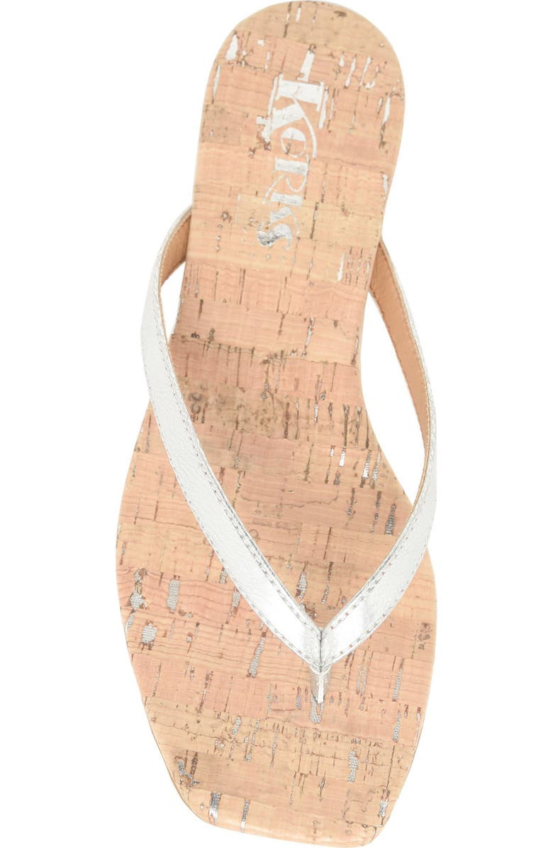 KORKS Winnie Flip Flop, Alternate, color, Silver