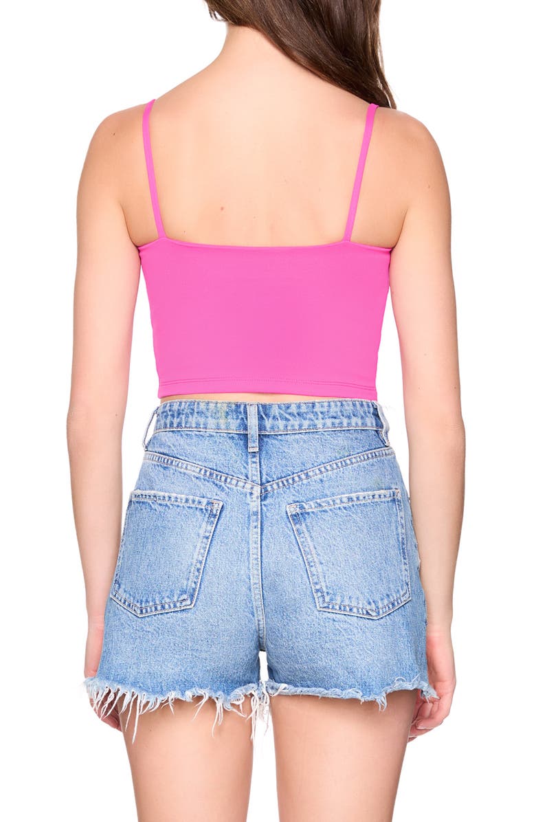 Susana Monaco Crop Tank, Alternate, color, Hot Pink