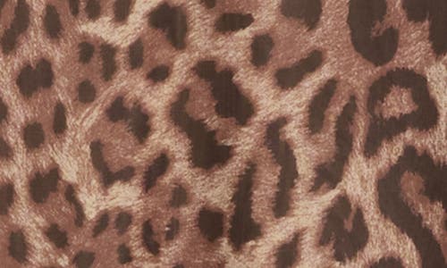 Afrm Los Angeles Marni Turtleneck Long Sleeve Mesh Dress In Animal Print