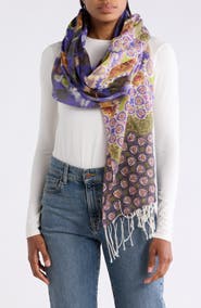 La Fiorentina Paisley Wool Scarf
