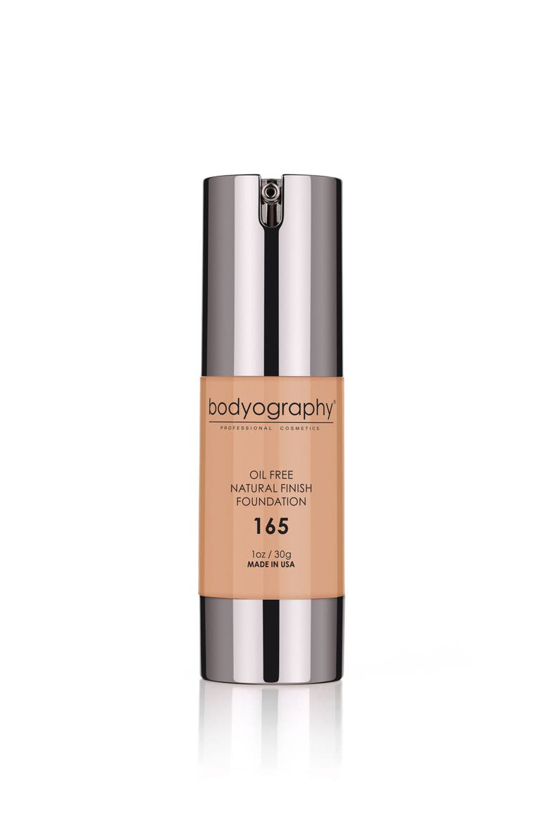 Natural Finish Foundation #100 -Light/Neutral 1oz, Main, color, #165 -Medium/Warm