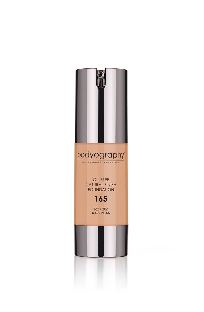 Bodyography Natural Finish Foundation #220 -Medium/Dark/Cool 1oz, Main, color, #165 -Medium/Warm