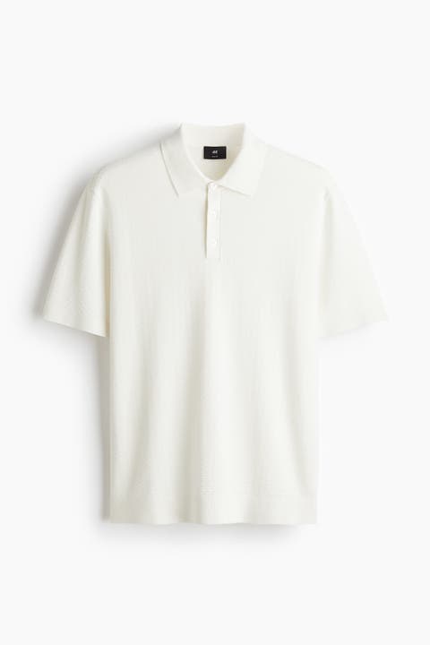 Slim Fit Textured Polo Shirt