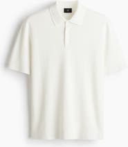 H&M Slim Fit Textured Polo Shirt
