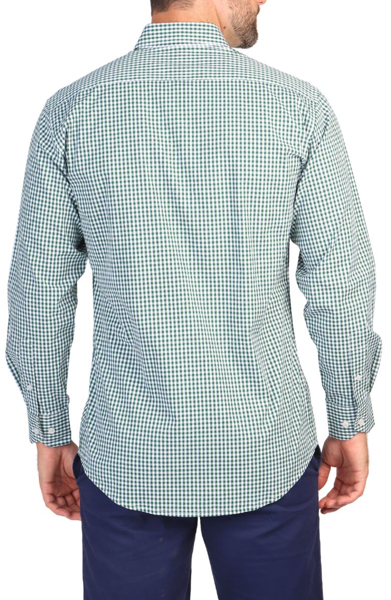 TailorByrd Gingham Stretch Button-Down Shirt, Alternate, color,