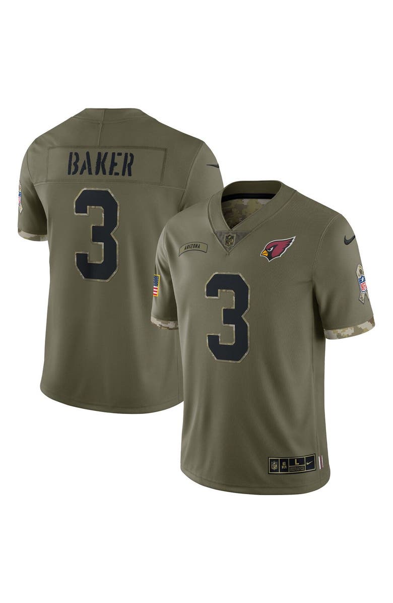Nike Men's Nike Budda Baker Olive Arizona Cardinals 2022 Salute To Service Limited Jersey, Alternate, color, 