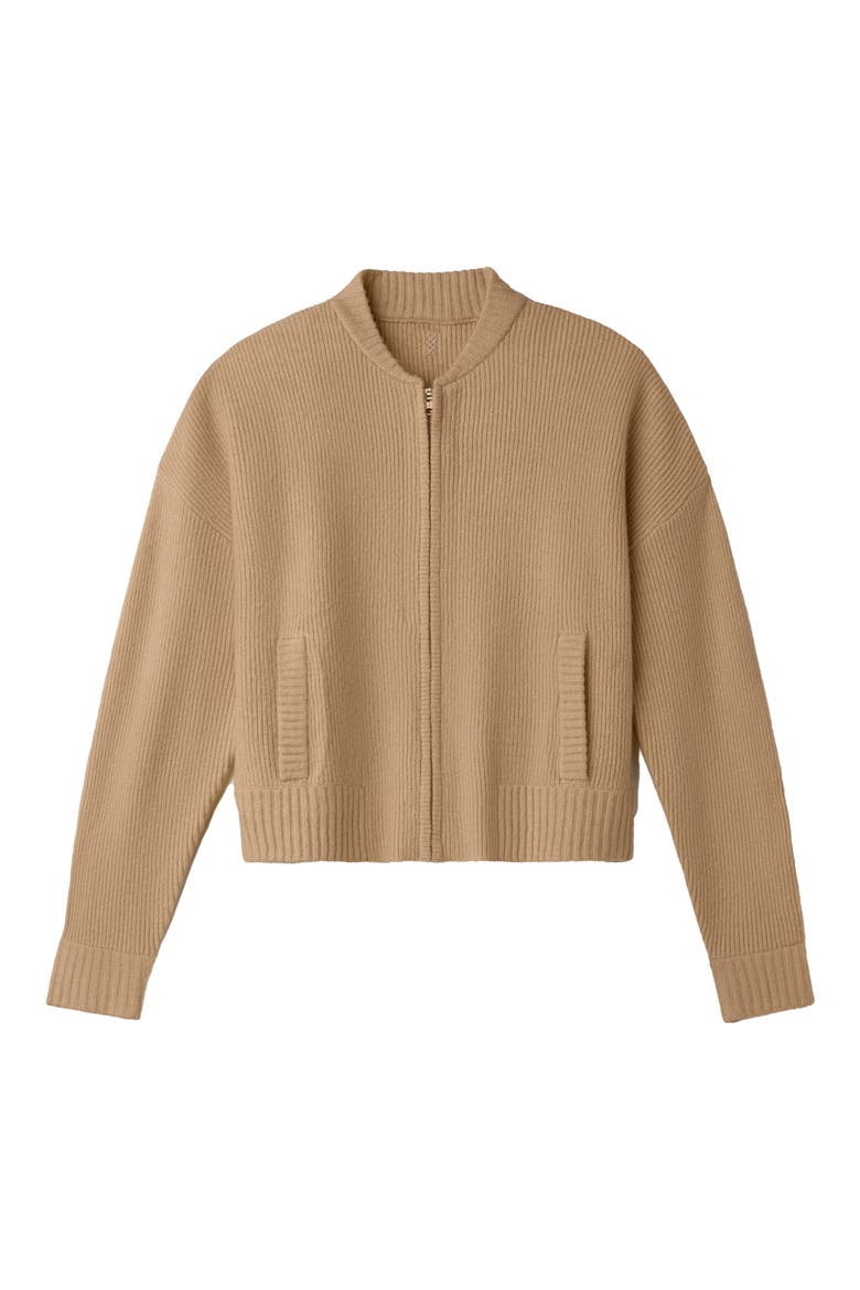 Westside Zip Cardigan, Alternate, color, CAMEL TAN