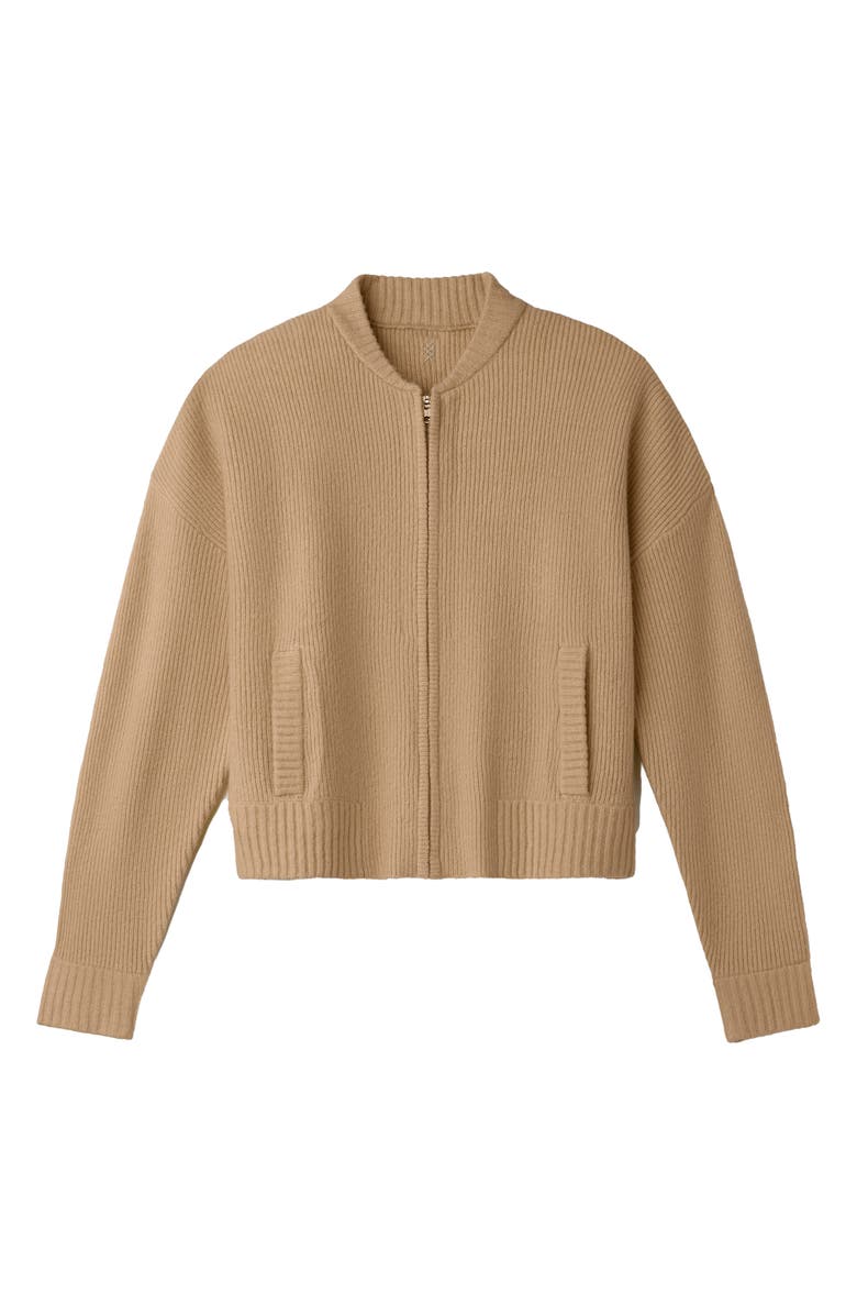 Rhone Westside Zip Cardigan, Alternate, color, Camel Tan