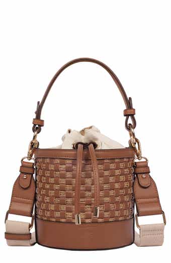 Tommy Bahama Raffia Woven Bucket Bag