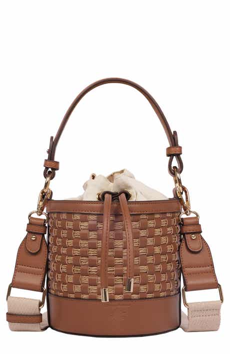 Tommy Bahama Raffia Woven Bucket Bag