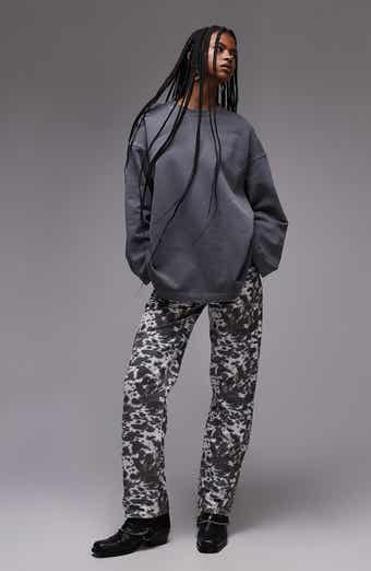 Topshop Animal Print Jeans