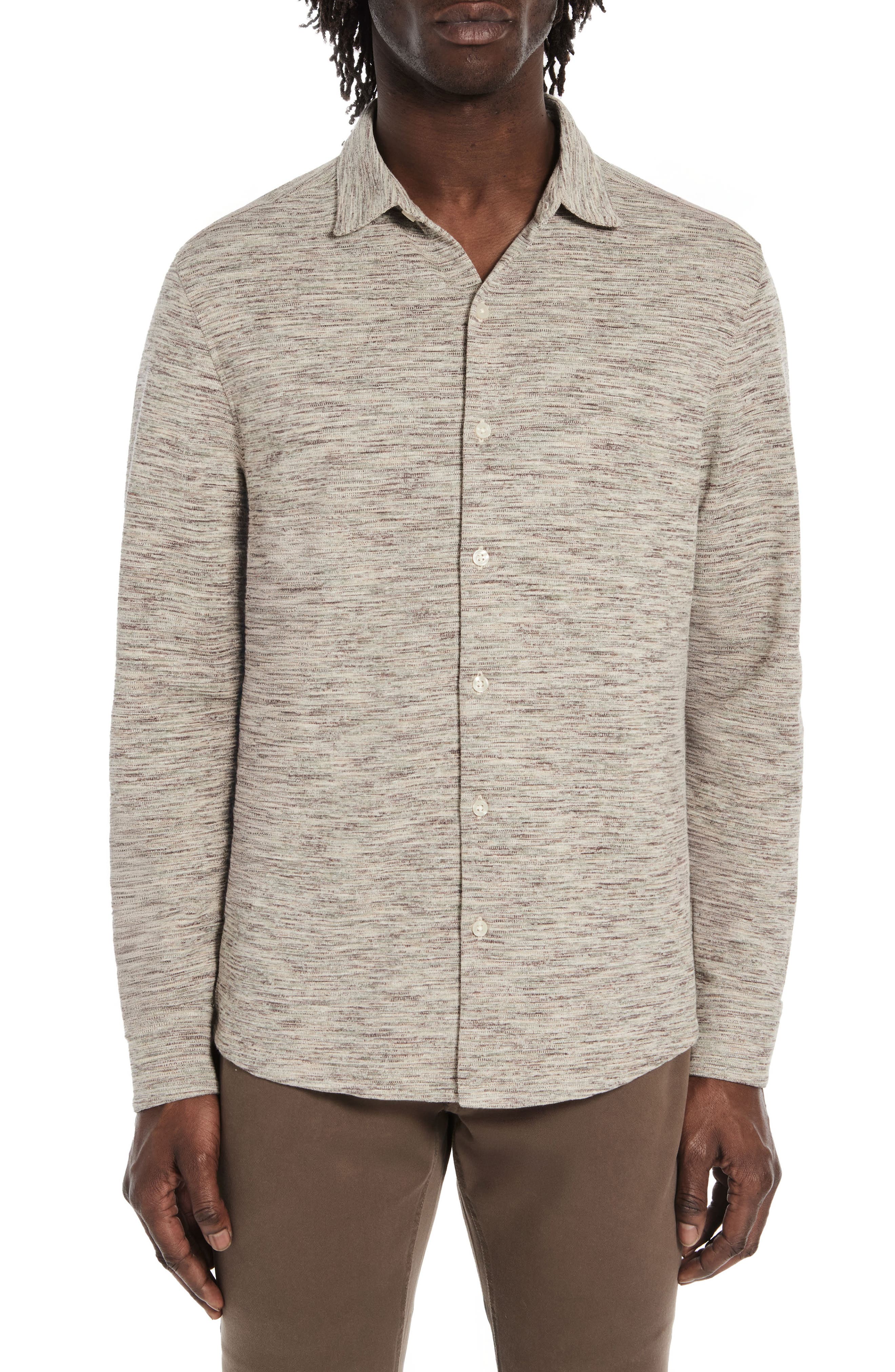 Robert Barakett Cielo Knit Button-Up Shirt