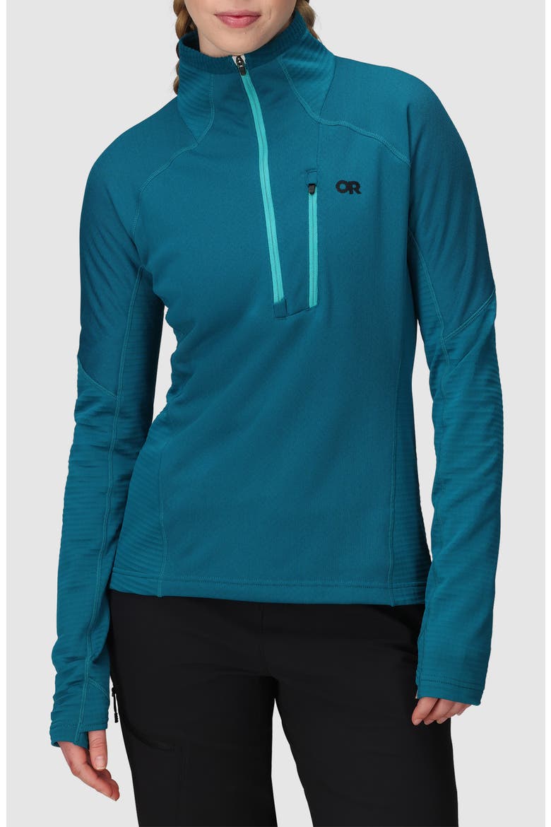 Deviator Fleece Half Zip Pullover, Main, color, AURORA