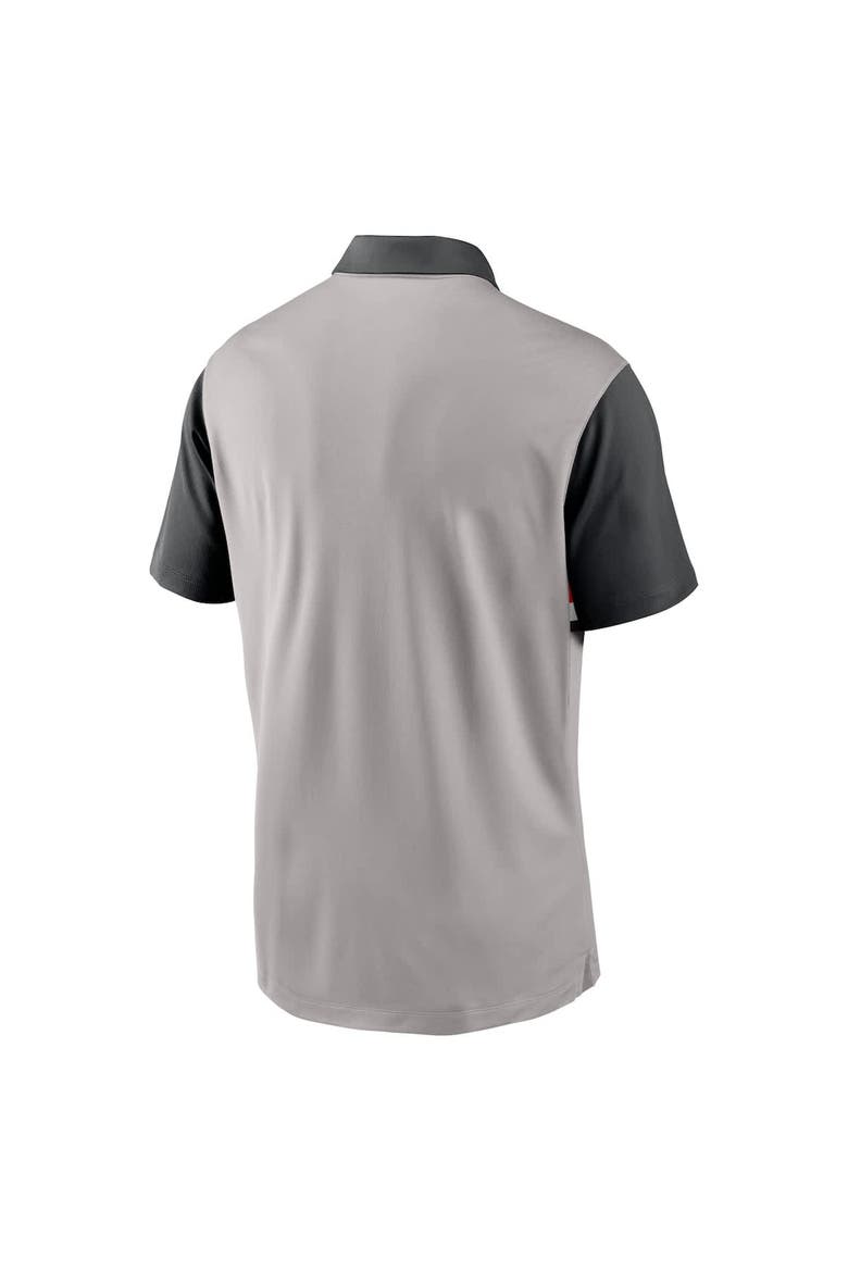 Men's Nike Gray/Black Ohio State Buckeyes Vapor Performance Polo, Alternate, color, Gray