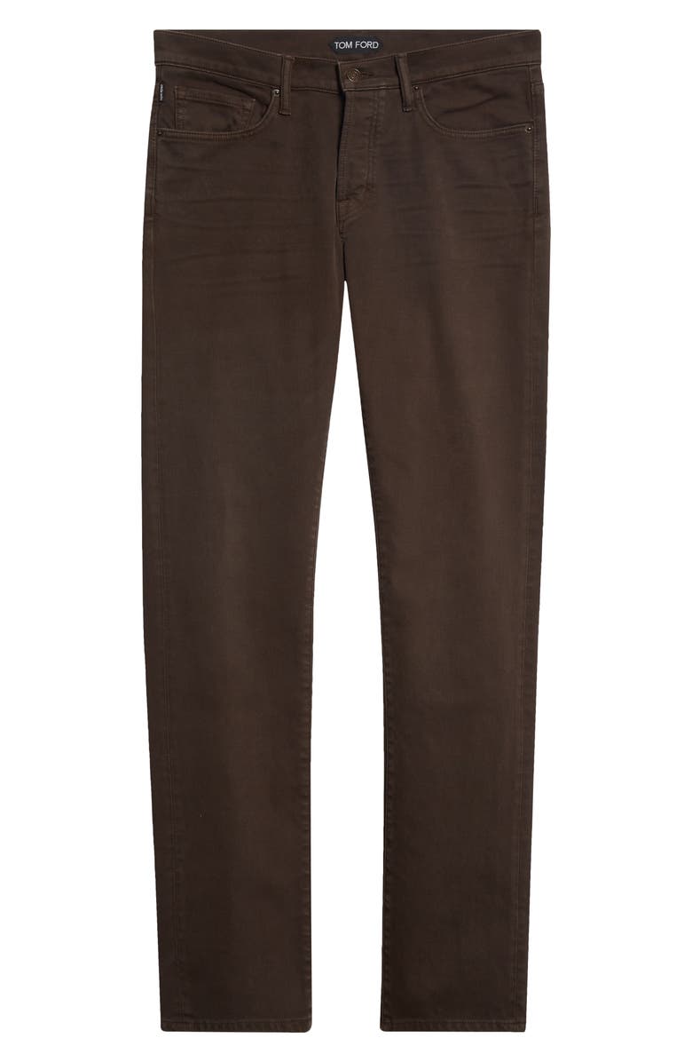 TOM FORD Western Corduroy Straight Leg Jeans, Alternate, color, Dark Chocolate