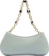 Arezzo Small Luna Baguette Leather Shoulder Bag