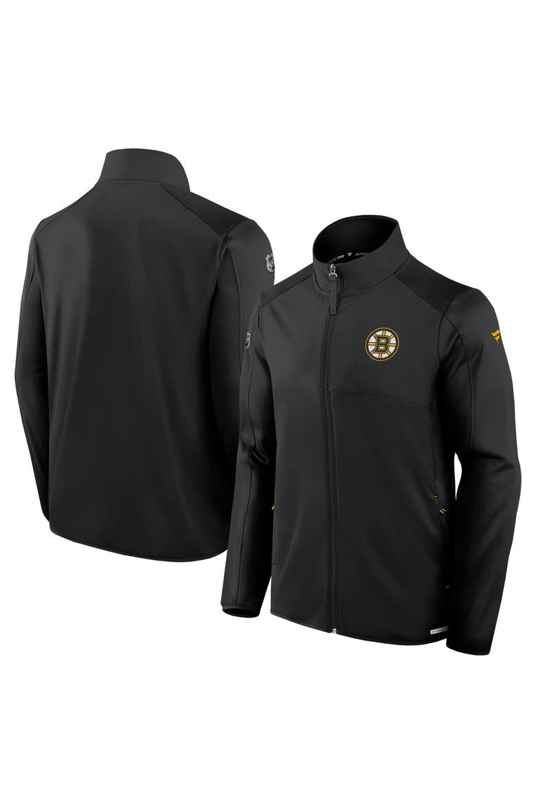 Men's Fanatics  Black Boston Bruins Authentic Pro Rink Fleece Full-Zip Jacket, Main, color, Black