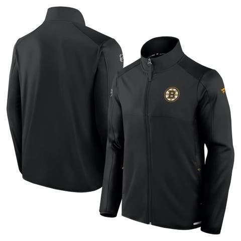 Men's Fanatics  Black Boston Bruins Authentic Pro Rink Fleece Full-Zip Jacket