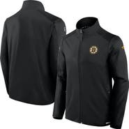 FANATICS Men's Fanatics  Black Boston Bruins Authentic Pro Rink Fleece Full-Zip Jacket