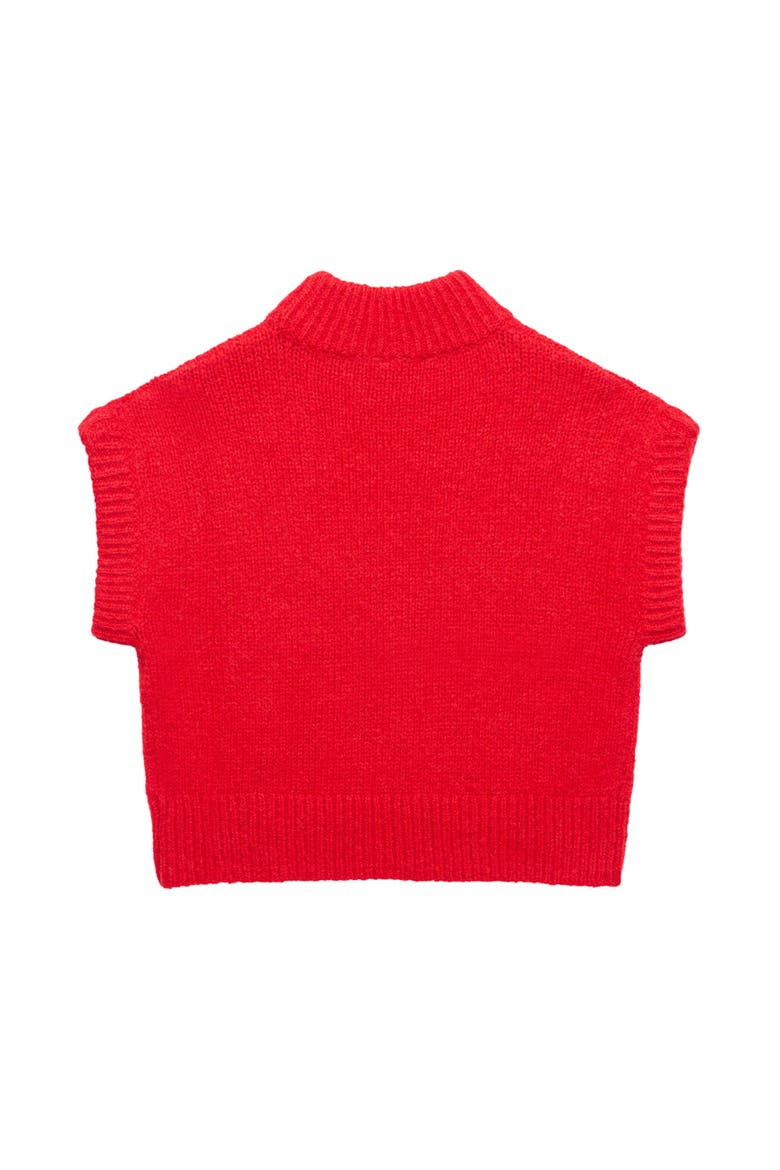 Wool Blend Knit Top, Alternate, color, Red