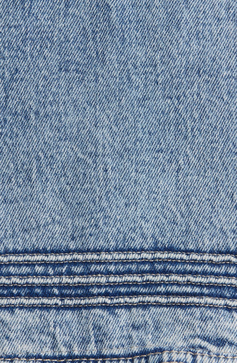Broderie Anglaise Ruffle Sailor Denim Jacket