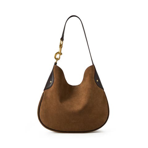 Hackney Suede Shoulder Bag