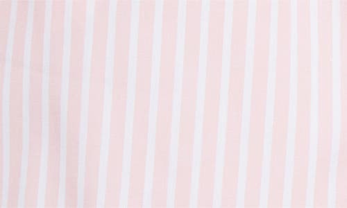 Sporty And Rich Sporty & Rich Eden Script Stripe Cotton Poplin Shorts In Pink