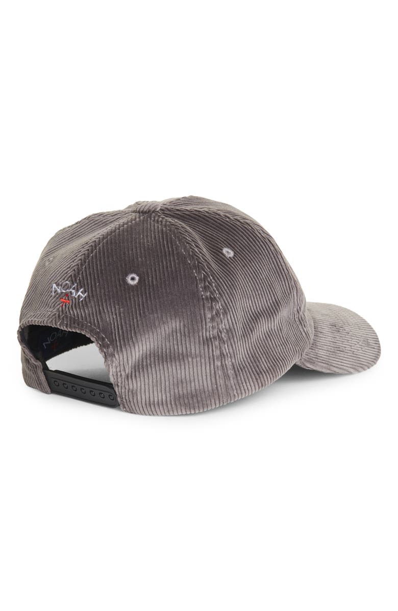 Noah x Vuarnet Logo Corduroy Baseball Cap, Alternate, color, 