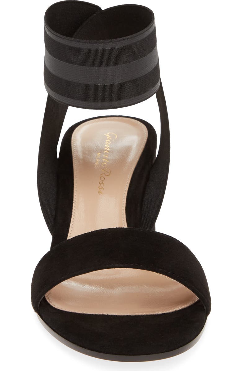 Gianvito Rossi Elastic Ankle Wrap Sandal, Alternate, color,