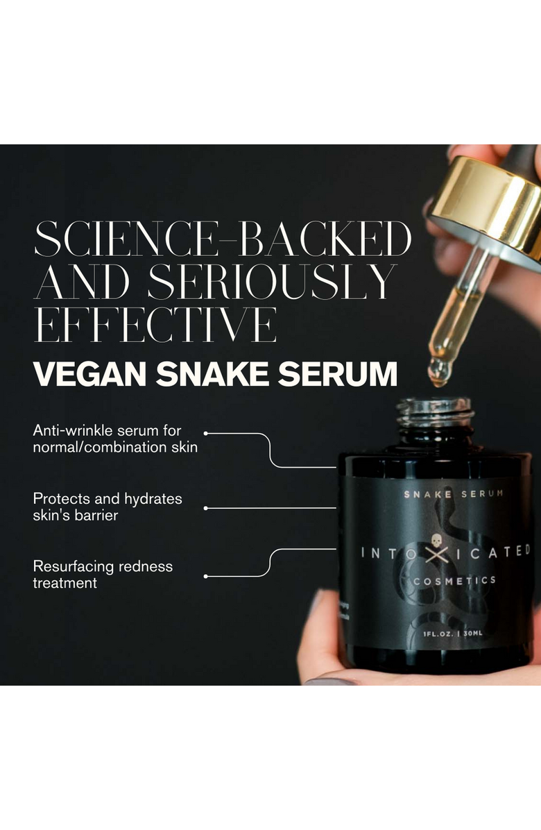 Intoxicated Cosmetics Snake Serum + Antidote Moisturizer | Anti-Aging Formula with Vegan Snake Peptides &  Fine Line Smoothing in a Hydrating Daily Moisturizer, Alternate, color, NO COLOR