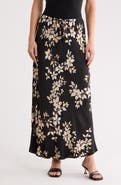 Bella Dahl Floral Print Bias Cut Maxi Skirt