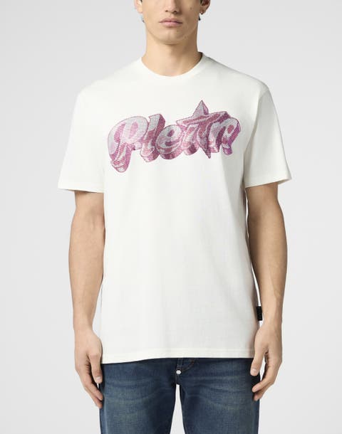 Round Neck T-Shirt Gummy Plein Stones Men