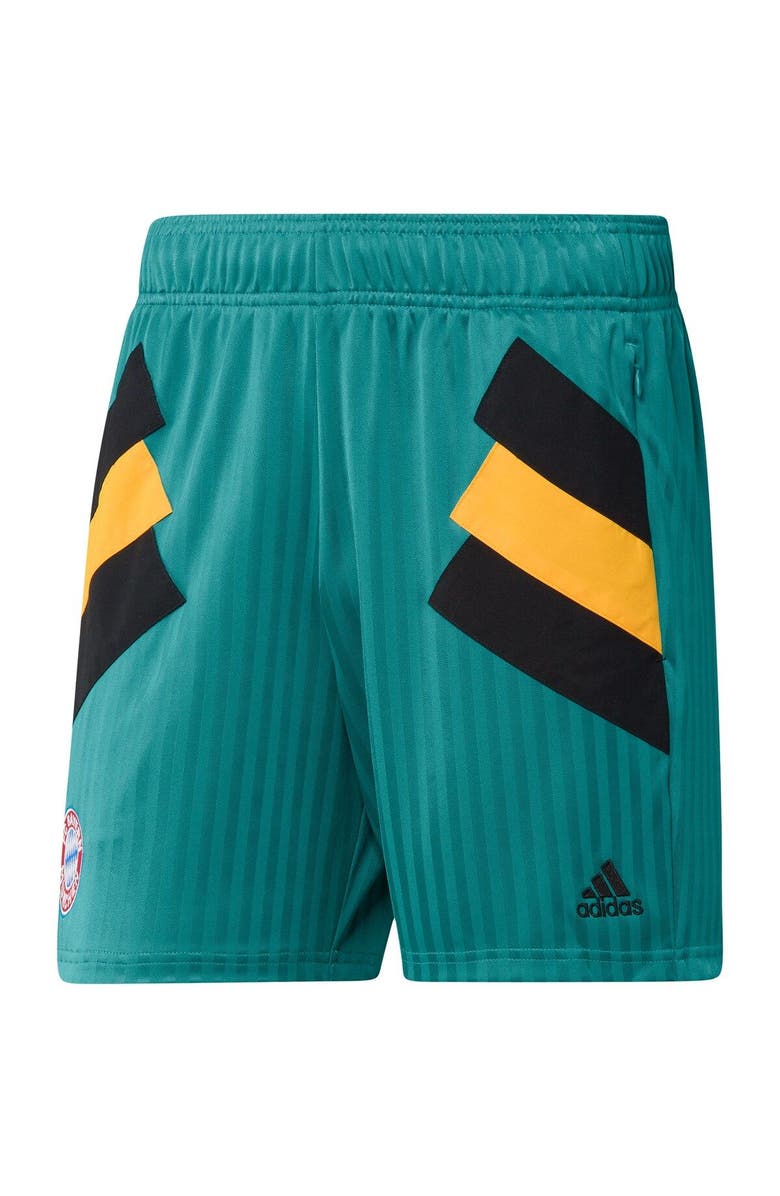 adidas Men's adidas Green Bayern Munich Football Icon Shorts, Alternate, color, Teal
