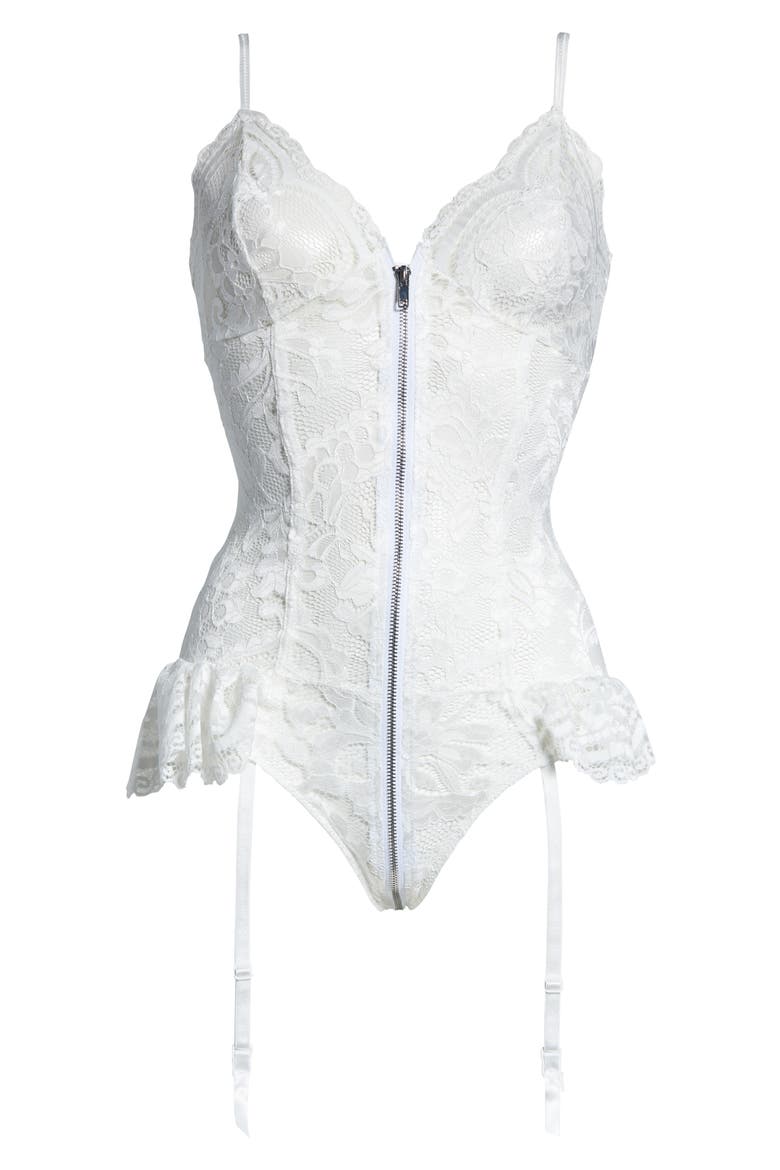 Taylor Lace Teddy, Alternate, color, IVORY
