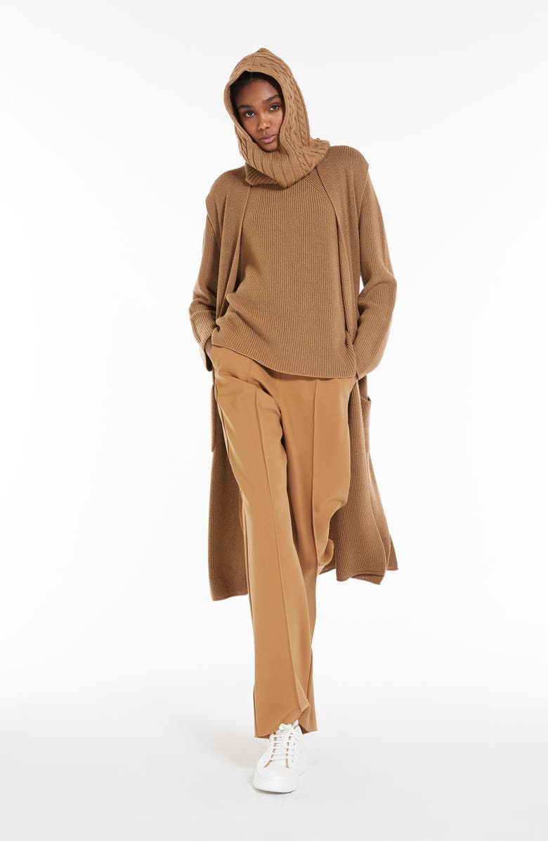 Max Mara Leisure Lido Straight Leg Jersey Trousers, Alternate, color, 