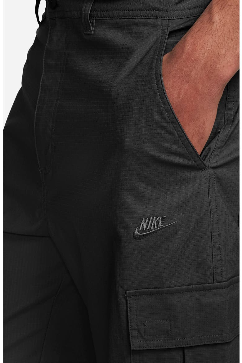 Club Stretch Cotton Cargo Pants, Alternate, color, BLACK/ BLACK