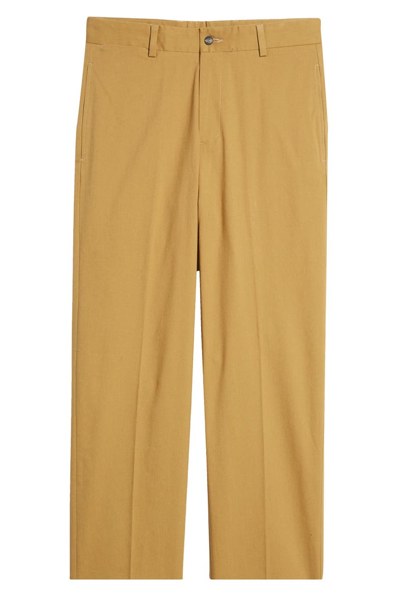 Charleston Khakis Flat Front Stretch Canvas Pants, Alternate, color, BRITISH TAN