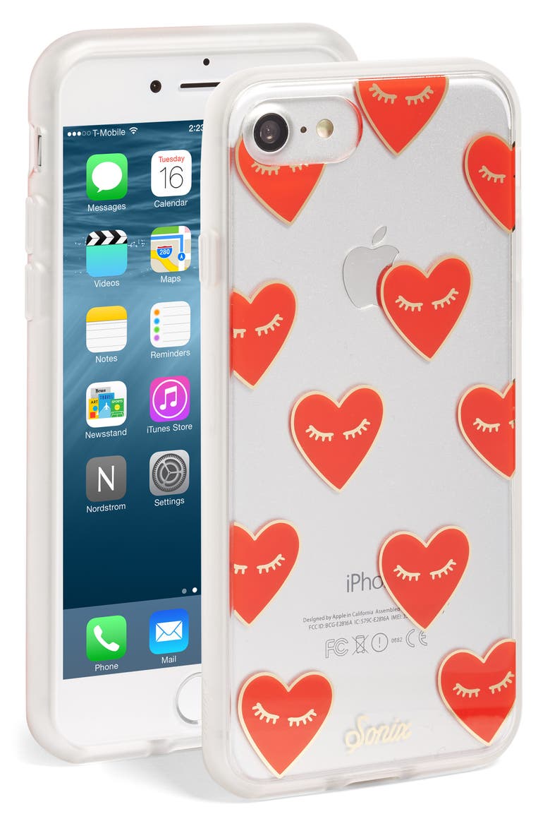Fancy Heart iPhone 7/8 & 7/8 Plus Case, Main, color, RED