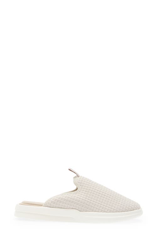 Lusso Cloud Pelli Waffle Knit Slipper In Perfect Grey/marshmallow