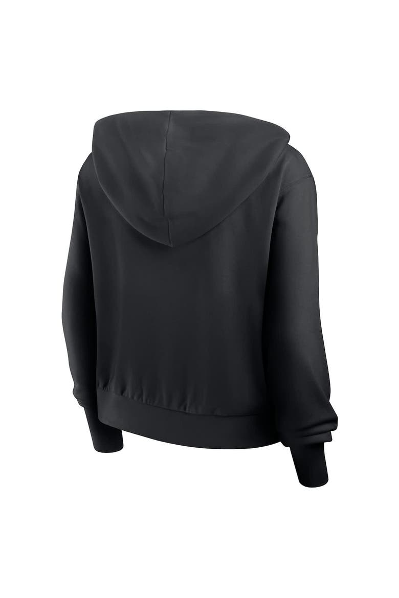 Women's Nike Black San Francisco Giants Cropped Chill Full-Zip Hoodie, Alternate, color, Black