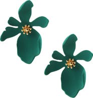 EYE CANDY LOS ANGELES Georgia Matte Floral Drop Earrings