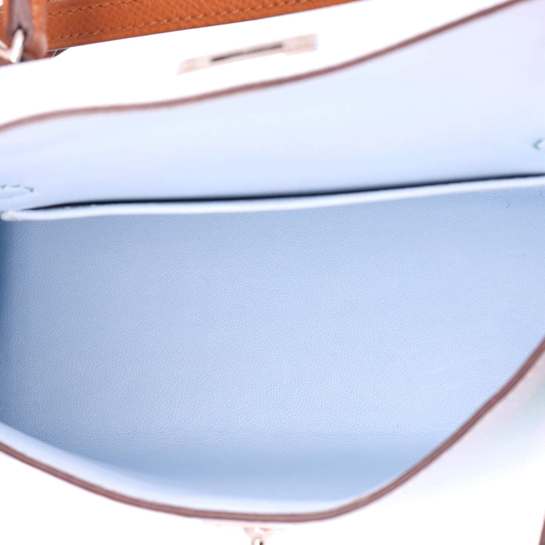 Kelly Mini II Bag Tricolor Epsom with Palladium Hardware 20, Alternate, color, Blue