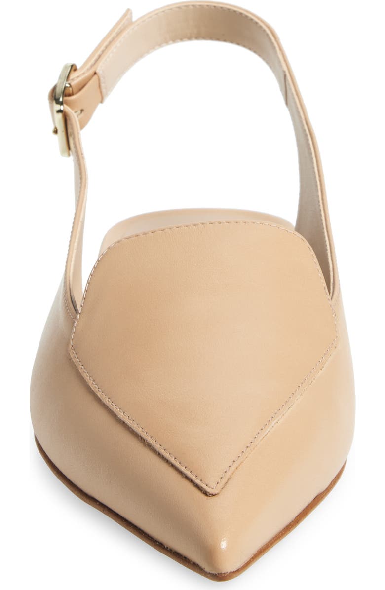 Stuart Weitzman Ryder Slingback Flat, Alternate, color, Golden Beige