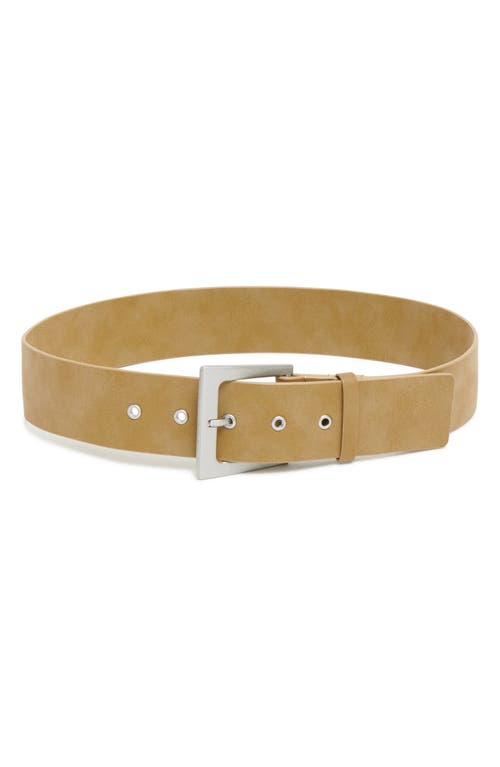 Apparis Blaze Faux Suede Belt In Sepia