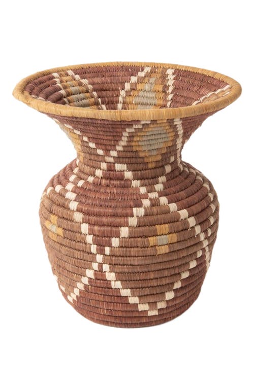 Maadili Collective Kaleidescope Trumpet Vase in Natural  product