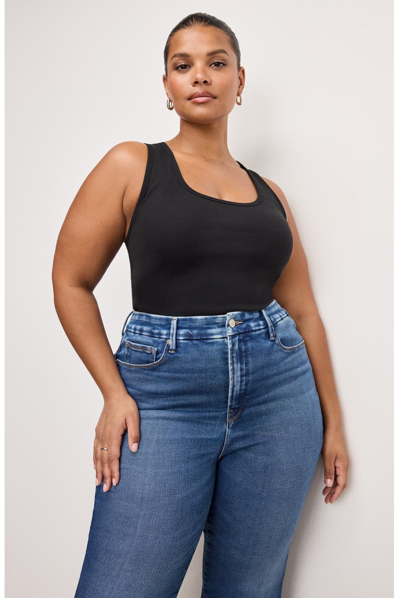 Soft Tech Good Legs Raw Hem Crop Mini Bootcut Jeans, Alternate, color, INDIGO818