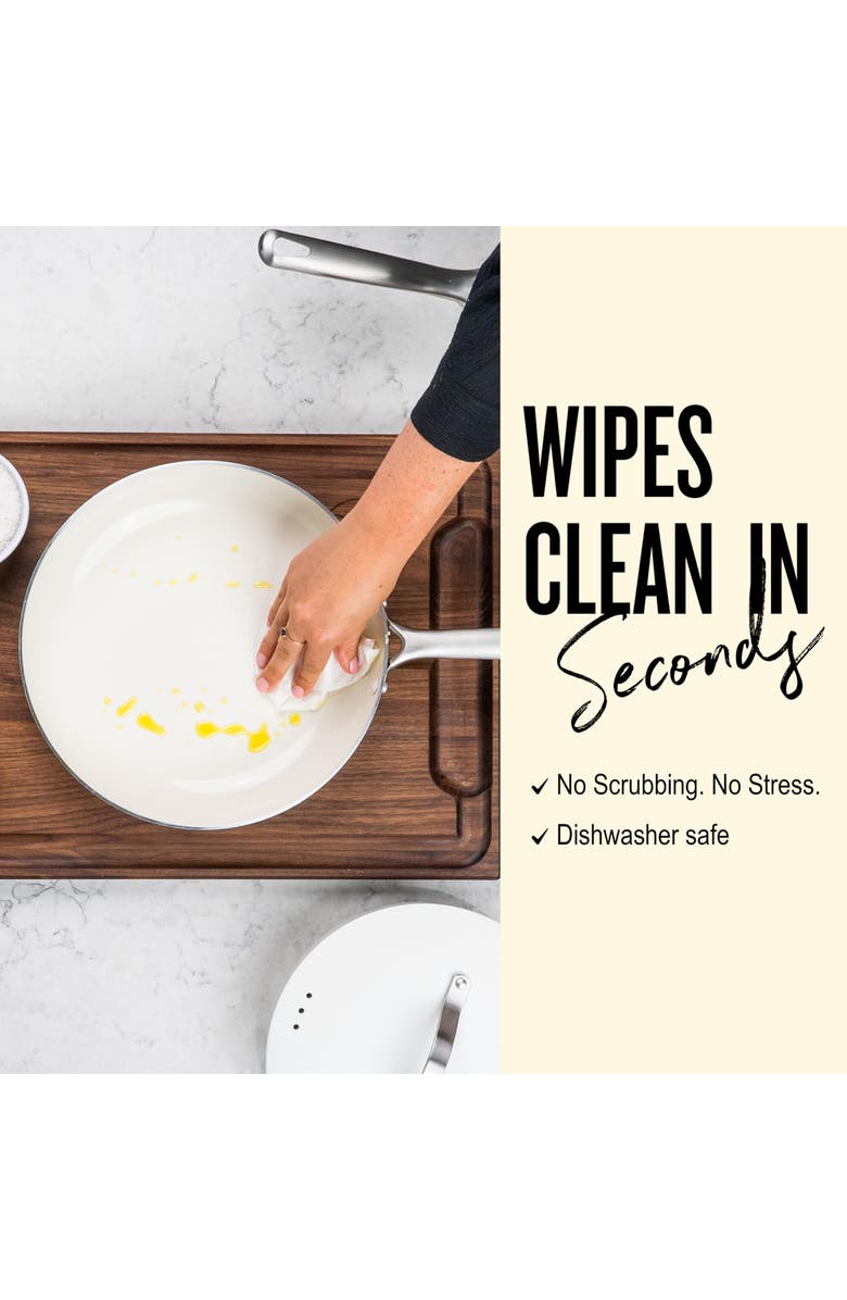 Alva Mobi 8-Piece Nonstick Cookware Set, Alternate, color, Cannoli Cream