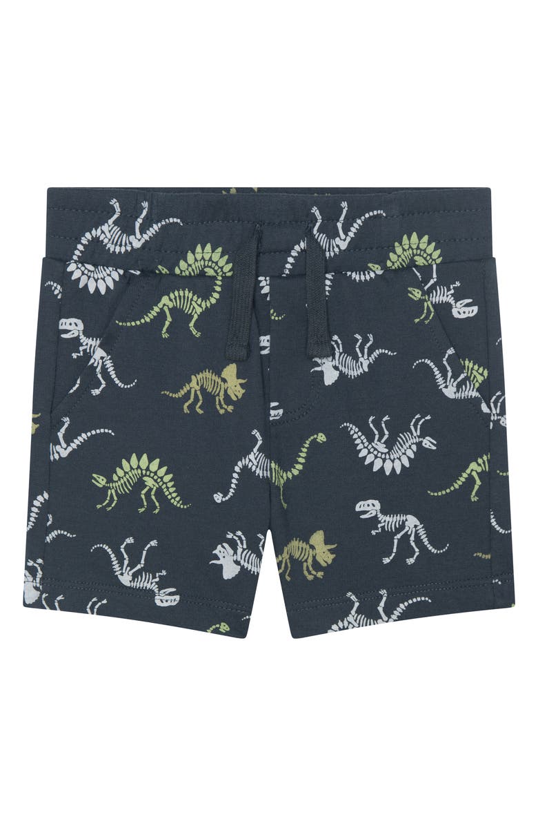 Petit Lem Kids' French Terry Knit Pullover & Shorts Set, Alternate, color, Dark Grey